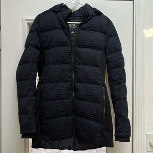 ZAC POSEN Navy Quilted fall/winter coat/jacket